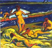 Max Pechstein Bathers oil painting on canvas